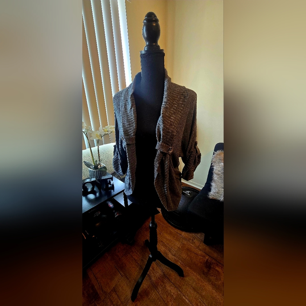 Wet Seal Gray Cardigan Sweater